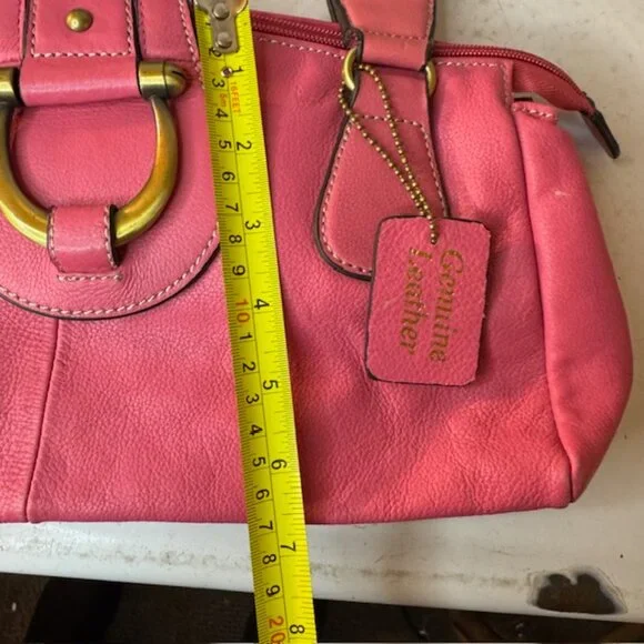 Genuine Pink Leather Purse - Picture 9 of 10